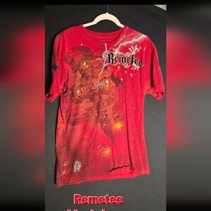 Edgy Red Graphic Men's Tee